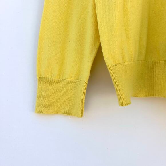 Vintage Polo Ralph Lauren Men’s Cotton Cashmere V-Neck Sweater Yellow XL - Picture 6 of 9